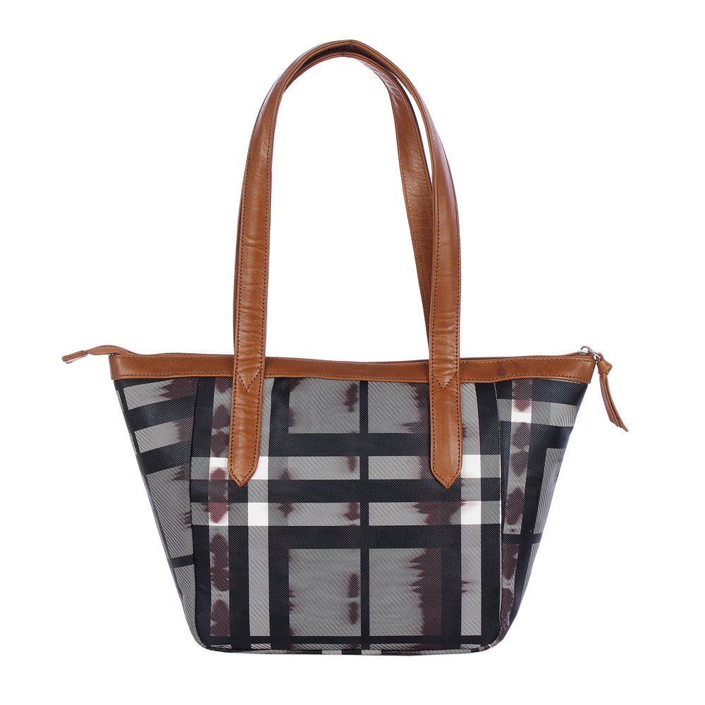 Fiona Checkered Ladies Handbag - [walletsnbags_name]