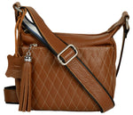 Load image into Gallery viewer, RL Daisy Quilted Leather Ladies Handbag - WALLETSNBAGS
