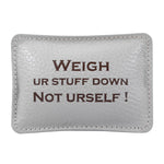 Load image into Gallery viewer, Leather Pillow Paper Weight for office - WALLETSNBAGS