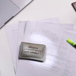 Load image into Gallery viewer, Leather Pillow Paper Weight for office - WALLETSNBAGS