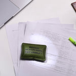 Load image into Gallery viewer, Leather Pillow Paper Weight for office - WALLETSNBAGS