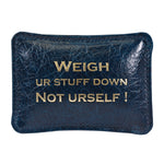 Load image into Gallery viewer, Leather Pillow Paper Weight for office - WALLETSNBAGS