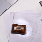 Load image into Gallery viewer, Leather Pillow Paper Weight for office - WALLETSNBAGS