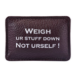 Load image into Gallery viewer, Leather Pillow Paper Weight for office - WALLETSNBAGS