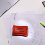 Load image into Gallery viewer, Leather Pillow Paper Weight for office - WALLETSNBAGS