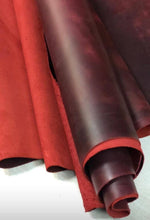 Load image into Gallery viewer, RL Bourbon Brown Tooling Leather Square 2.0mm Thick Finished Full Grain Cow Hide Leather Crafts Tooling Sewing Hobby Workshop Crafting Leather Accessories 12X24 INCH - WALLETSNBAGS