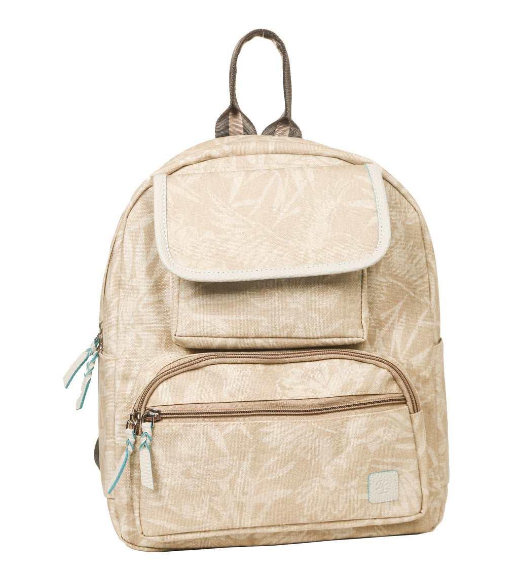 RL Floral Waterproof Canvas Girls Backpack - Walletsnbags