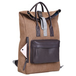 Load image into Gallery viewer, Astro Waxed Canvas Leather Haversack - WALLETSNBAGS