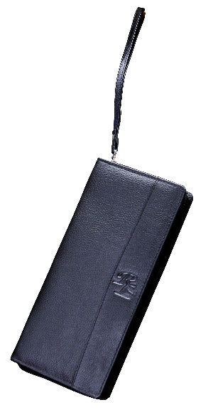 RL Leather Full Zip Passport & Ticket Holder/document holder - [walletsnbags_name]