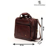 Load image into Gallery viewer, RL Leather Laptop Messenger Office 16inch Bag for Men - WALLETSNBAGS