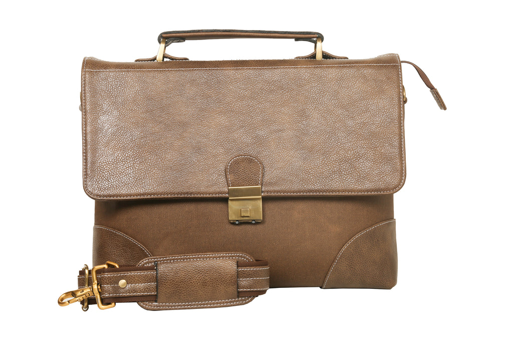RL Classic Canvas Business Case Messenger Bags - [walletsnbags_name]