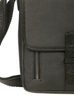 Load image into Gallery viewer, RL Meraki Waterproof Coated Canvas and Leather Sling Cross Body Bag - WALLETSNBAGS