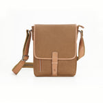 Load image into Gallery viewer, RL Meraki Waterproof Coated Canvas and Leather Sling Cross Body Bag - WALLETSNBAGS