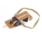 Load image into Gallery viewer, RL Meraki Waterproof Coated Canvas and Leather Sling Cross Body Bag - WALLETSNBAGS