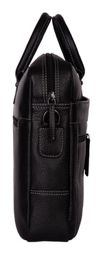 Load image into Gallery viewer, RL Oliver Mens Leather Business Briefcase Messenger - WALLETSNBAGS