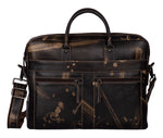 Load image into Gallery viewer, RL Oliver Mens Leather Business Briefcase Messenger - WALLETSNBAGS