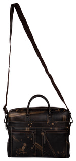 Load image into Gallery viewer, RL Oliver Mens Leather Business Briefcase Messenger - WALLETSNBAGS