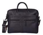 Load image into Gallery viewer, RL Oliver Mens Leather Business Briefcase Messenger - WALLETSNBAGS