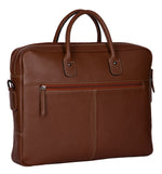 Load image into Gallery viewer, RL Oliver Mens Leather Business Briefcase Messenger - WALLETSNBAGS