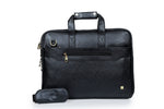 Load image into Gallery viewer, Vegan leather expandable slim laptop bag - Walletsnbags