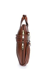 Load image into Gallery viewer, Vegan leather expandable slim laptop bag - Walletsnbags