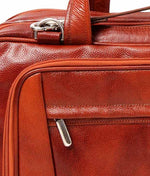 Load image into Gallery viewer, RL Full Zip Expandable Leather Messenger Laptop Bags15.6 Inch - WALLETSNBAGS