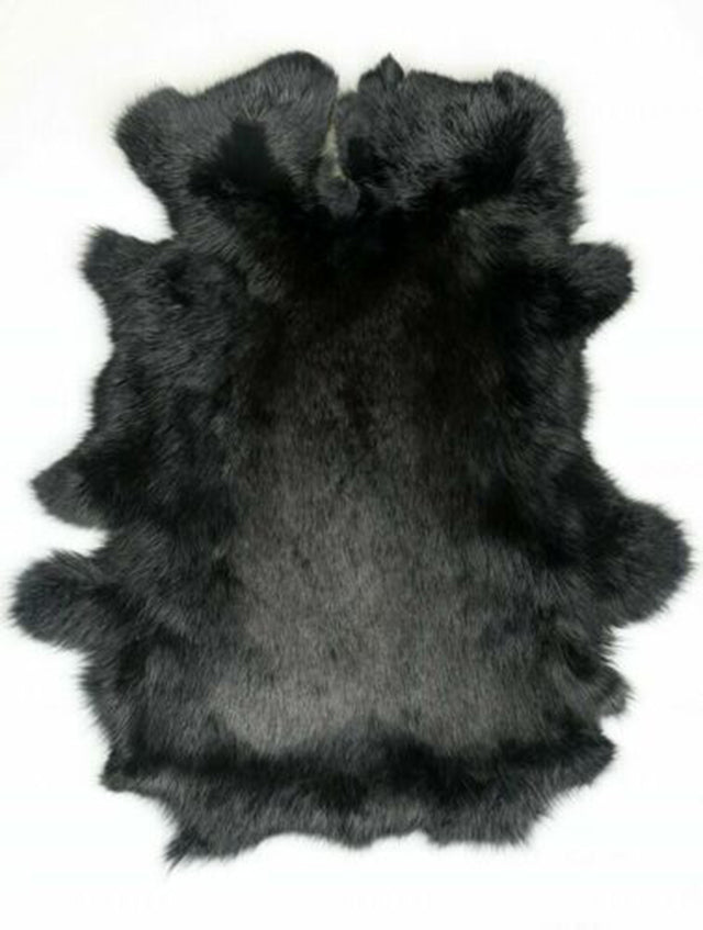 Natural Tanned Leather Fur Hide (10" by 12" Pelt with Sewing Quality Leather) - Walletsnbags