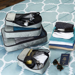 Load image into Gallery viewer, RL Packing cubes organizer for travel//wardrobe storage//cover bag//pouch small medium large set of 4 - Walletsnbags