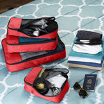 Load image into Gallery viewer, RL Packing cubes organizer for travel//wardrobe storage//cover bag//pouch small medium large set of 4 - Walletsnbags