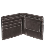 Load image into Gallery viewer, Nubuck Middle Rib Wallet For Men - WALLETSNBAGS
