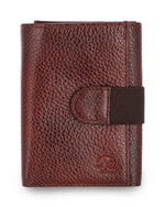 Load image into Gallery viewer, RL Tri Fold Loop Mens Leather Wallet - WALLETSNBAGS