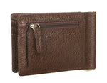 Load image into Gallery viewer, RL Magnetic Leather Zipper Money Clip RFID Card Wallet for Men - WALLETSNBAGS