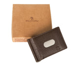 Load image into Gallery viewer, RL Magnetic Leather Zipper Money Clip RFID Card Wallet for Men - WALLETSNBAGS