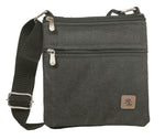 Load image into Gallery viewer, RL Twin Stylish Canvas Sling Cross Body Travel Office Business Messenger one Side Shoulder Bag - WALLETSNBAGS
