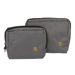Load image into Gallery viewer, RL Ebags Water Resistant Polyester Toiletry Travel Pouch Set Of 2 - WALLETSNBAGS