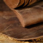 Load image into Gallery viewer, RL Bourbon Brown Tooling Leather Square 2.0mm Thick Finished Full Grain Cow Hide Leather Crafts Tooling Sewing Hobby Workshop Crafting Leather Accessories 12X24 INCH - WALLETSNBAGS
