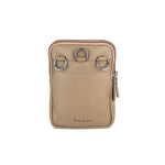 Load image into Gallery viewer, Rustic Leather Genuine Leather Travel Pouch for Men | Multipurpose Sling &amp; Waist Bag with Hook | Compact Organizer with Adjustable Strap &amp; Zipper Pockets | Ideal for Travel, Office &amp; Daily Use
