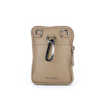 Load image into Gallery viewer, Rustic Leather Genuine Leather Travel Pouch for Men | Multipurpose Sling &amp; Waist Bag with Hook | Compact Organizer with Adjustable Strap &amp; Zipper Pockets | Ideal for Travel, Office &amp; Daily Use
