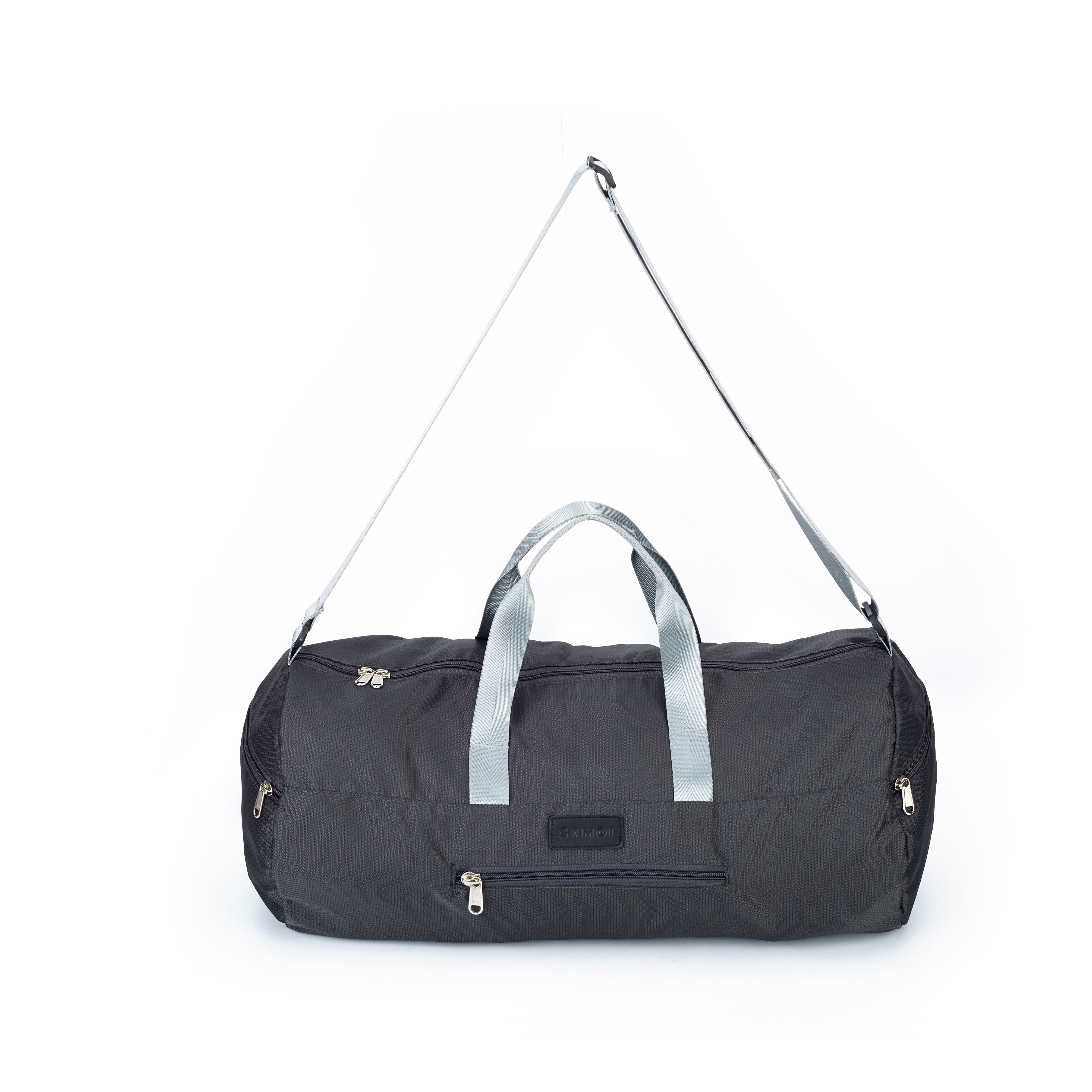 Foldable Travel Duffle Bag for Men & Women | Large 50L Lightweight Waterproof Dobby Material Gym Bag | Carry-On Luggage for Travel, Sports, Weekend Trip | Portable Shoulder Bag with 51" Strap & 2 Handles