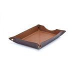 Load image into Gallery viewer, Canvas Office Desk Tray | Waterproof Valet Tray for Office &amp; Home | Foldable Storage Tray for Keys, Wallet, Mobile &amp; Accessories | Desk Organizer Tray
