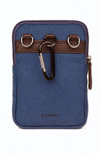 Load image into Gallery viewer, SAMOI Crossbody Sling Bag | Genuine Leather &amp; Waxed Canvas | Unisex Travel Bag with Multi-Pocket
