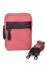 Load image into Gallery viewer, SAMOI Crossbody Sling Bag | Genuine Leather &amp; Waxed Canvas | Unisex Travel Bag with Multi-Pocket
