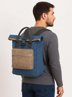 Load image into Gallery viewer, Waterproof Canvas Leather Backpack for Travel, College &amp; Work | Men &amp; Women | SAMOI - Walletsnbags
