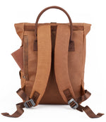 Load image into Gallery viewer, Waterproof Canvas Leather Backpack for Travel, College &amp; Work | Men &amp; Women | SAMOI - Walletsnbags
