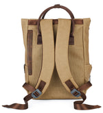Load image into Gallery viewer, Waterproof Canvas Leather Backpack for Travel, College &amp; Work | Men &amp; Women | SAMOI - Walletsnbags
