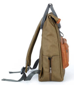 Load image into Gallery viewer, Waterproof Canvas Leather Backpack for Travel, College &amp; Work | Men &amp; Women | SAMOI - Walletsnbags
