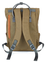 Load image into Gallery viewer, Waterproof Canvas Leather Backpack for Travel, College &amp; Work | Men &amp; Women | SAMOI - Walletsnbags
