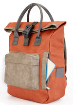 Load image into Gallery viewer, Waterproof Canvas Leather Backpack for Travel, College &amp; Work | Men &amp; Women | SAMOI - Walletsnbags
