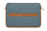 Load image into Gallery viewer, SAMOI Nomad 13 Inch &amp; 15 Inch Laptop Sleeve Bag for Men &amp; Women | Water Resistant Waxed Canvas &amp; Genuine Leather | Laptop Case with Shoulder Strap, Trolley Sleeve &amp; YKK Zipper
