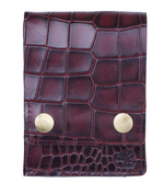 Load image into Gallery viewer, Rustic Leather Double Button Cut Edge Wallet
